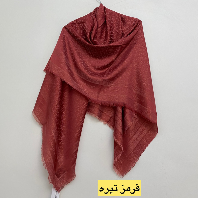 روسری زنانه مدل نخی ژاکارد لمه دار