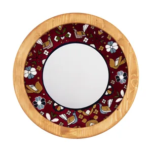 آینه دیواری طرح باغ پرندگان