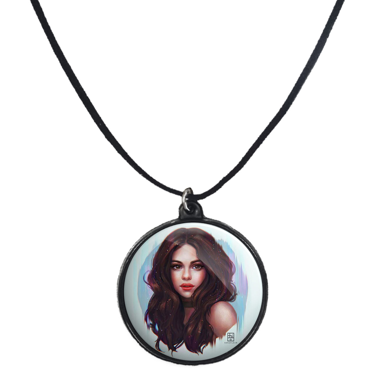 گردنبند پرمانه طرح سلنا گومز کد pmb.320 مدل دو طرفه