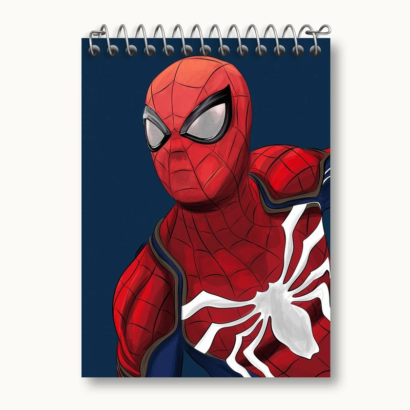 دفتر یادداشت 50 برگ خندالو مدل مرد عنکبوتی Spider Man کد 13171
