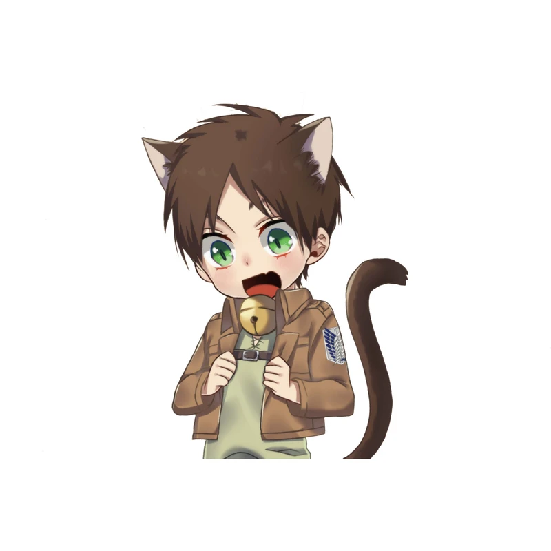 استیکر لپ تاپ و موبایل مدل انیمه طرح حمله به تایتان ارن یگر Attack on Titan Eren Yeager کد 4283