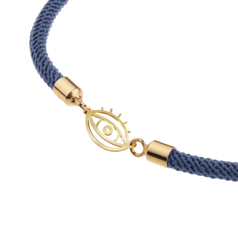 دستبند طلا 18 عیار زنانه مدوپد مدل چشم کد D12-10360