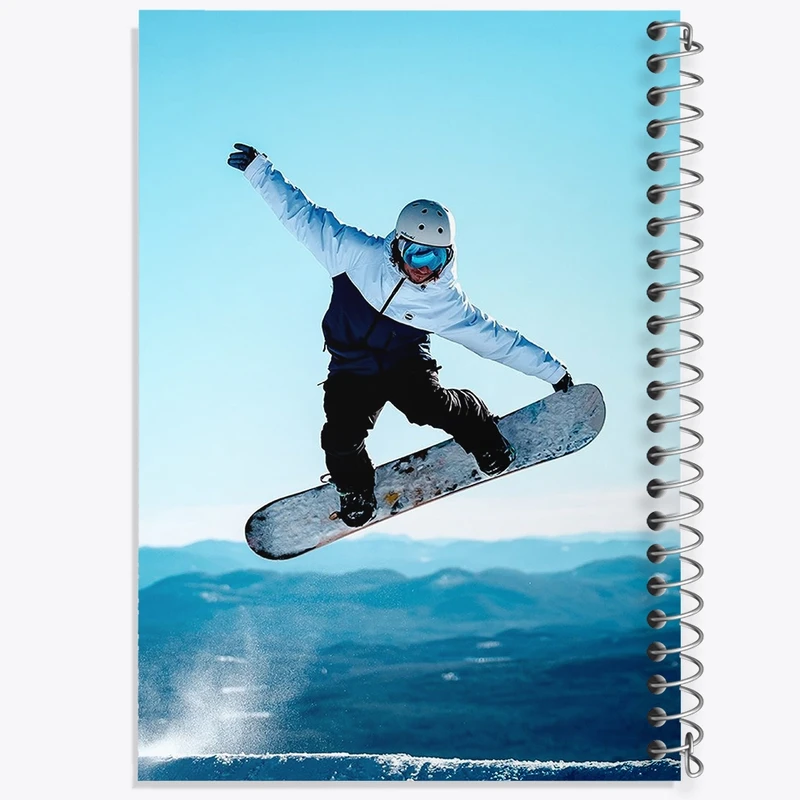 دفتر مشق 100 برگ خندالو طرح ورزش اسکی کد F1273