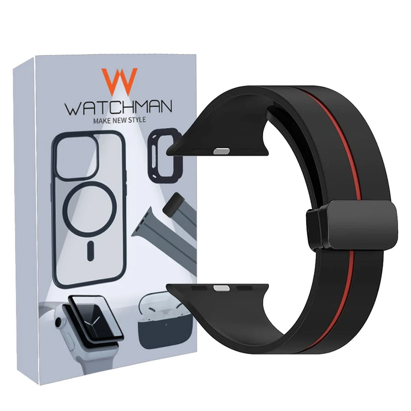 بند واچ من مدل magnetic Line مناسب برای اپل واچ سری 10 سایز 42 میلی متری