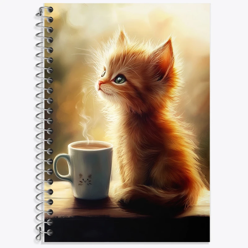 دفتر نت موسیقی 50 برگ خندالو طرح گربه بامزه کد F5543