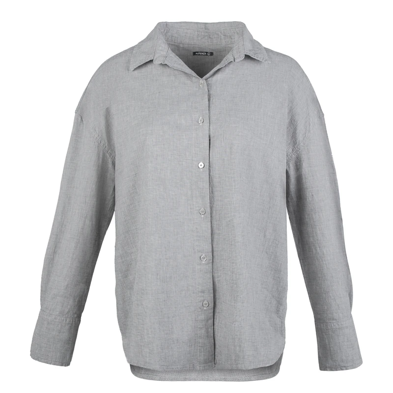 شومیز آستین بلند یقه برگردان زنانه پوتنزا مدل 92431033