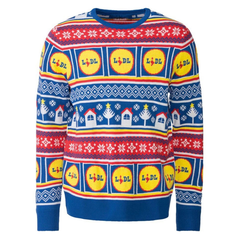 پلیور یقه گرد مردانه لیدل مدل Cre2027