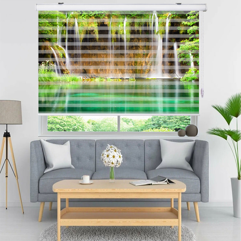  پرده زبرا زیو مدل L5052 سایز 200x150 سانتی متر