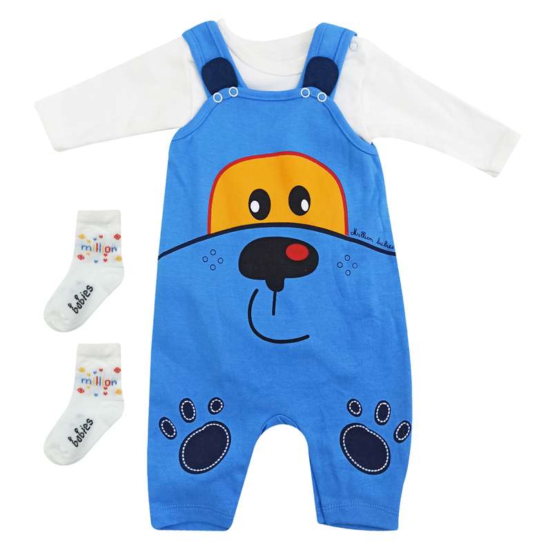 ست 3 تکه لباس نوزادی مدل Million bebe