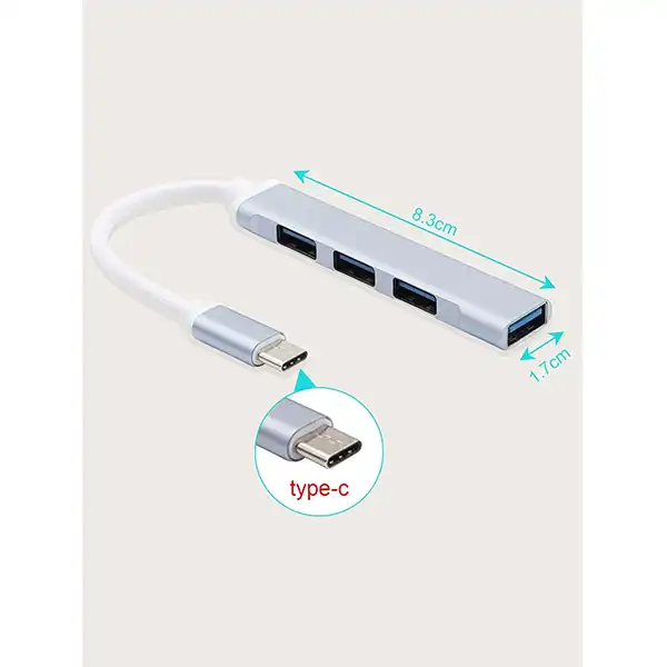 هاب 4 پورت USB-C مدل 04