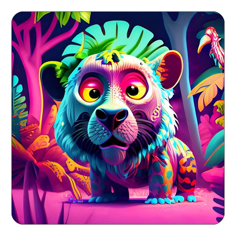 مگنت کاکتی طرح حیوانات رنگی مدل mp26189