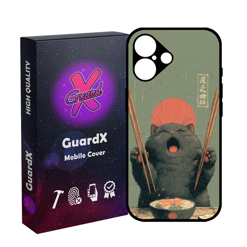 کاور گارد ایکس طرح گربه ژاپنی مدل 11159 مناسب برای گوشی موبایل اپل iPhone 16