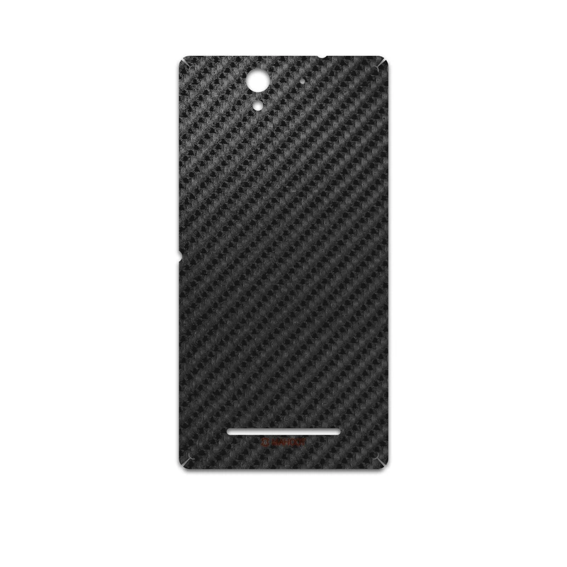 برچسب پوششی ماهوت مدل Shine-Carbon-Fiber مناسب برای گوشی موبایل سونی Xperia C3 Dual