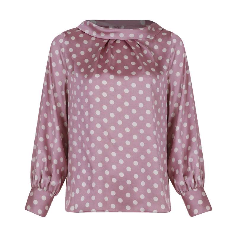 بلوز زنانه گردیه مدل 304249-pink Cream