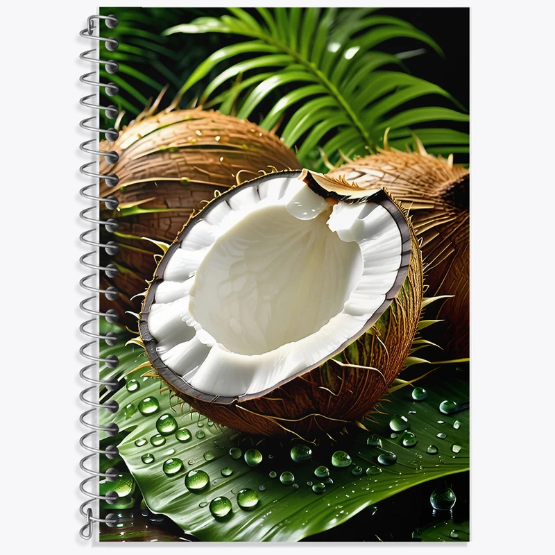 دفتر لغت 50 برگ خندالو طرح نارگیل کد F6745