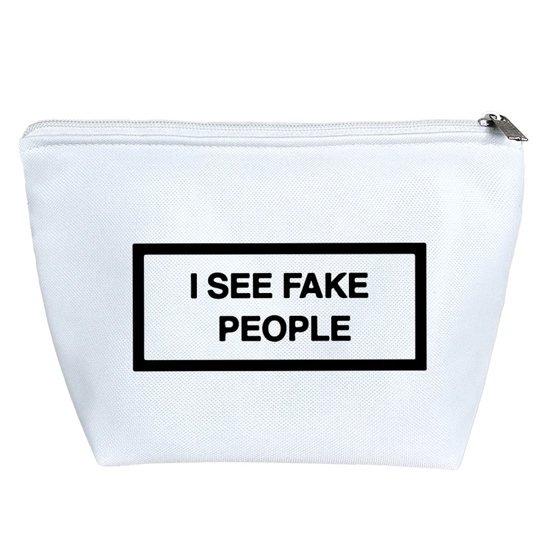 کیف لوازم آرایش دخترانه خندالو مدل متن نوشته کد 7842