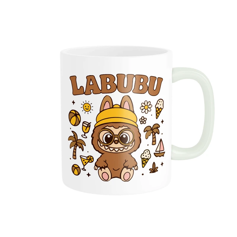 ماگ پاد آفرین مدل عروسک لبوبو کد DKC1245