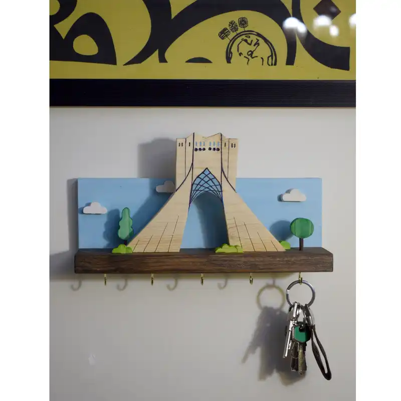 جاکلیدی مدل دیواری طرح برج آزادی