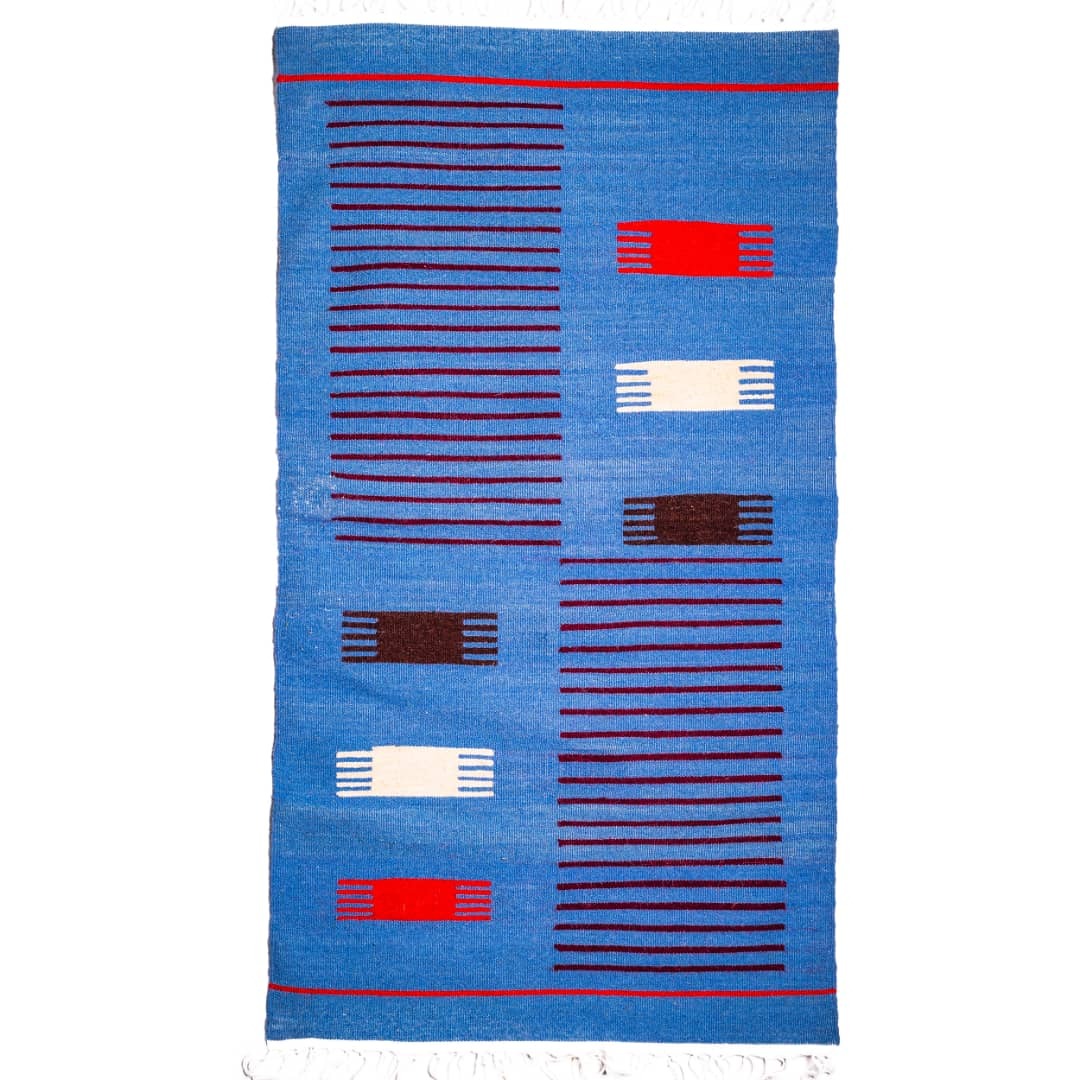 گلیم دستبافت یک و نیم متری کد 26