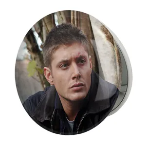 آینه جیبی خندالو طرح دین وینچستر سریال سوپرنچرال Supernatural مدل تاشو کد 24518 