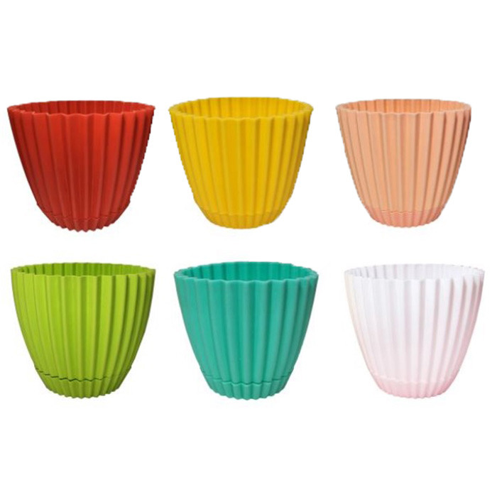 گلدان دانیال پلاستیک مدل 4-602 مجموعه 4 عددی