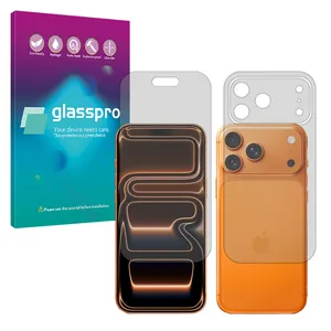 Glass Pro Resistant model matte screen protector suitable for Apple iPhone 17 Pro Mobile phone along with the back protector