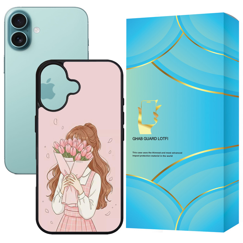 کاور قاب گارد لطفی طرح دختر مدل G16PL مناسب برای گوشی موبایل اپل iPhone 16 Plus