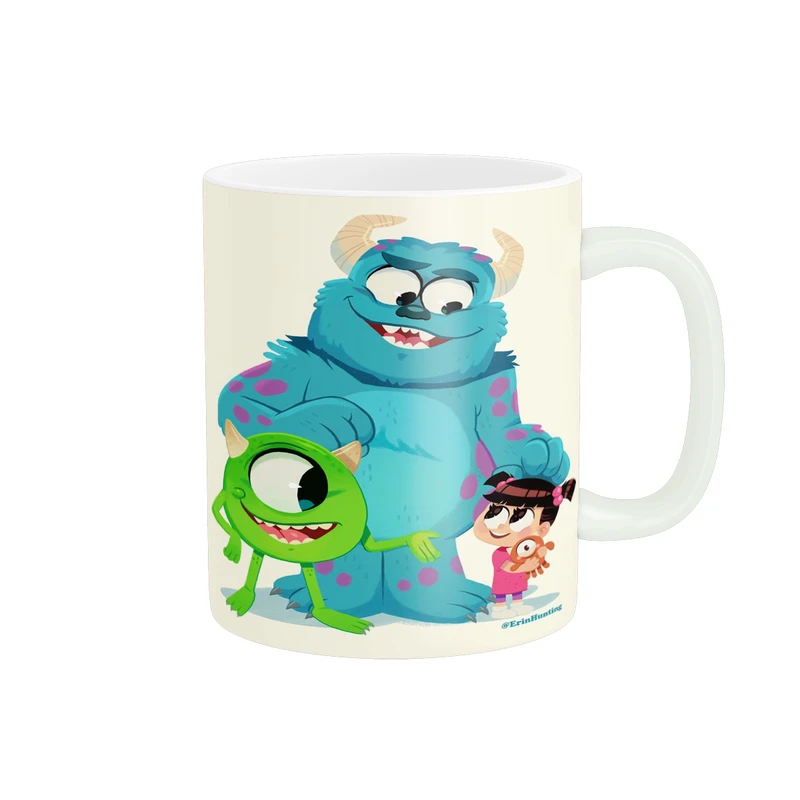 ماگ پادآفرین مدل کارتون کارخانه هیولاها طرح سالیوان و بو کد p3727