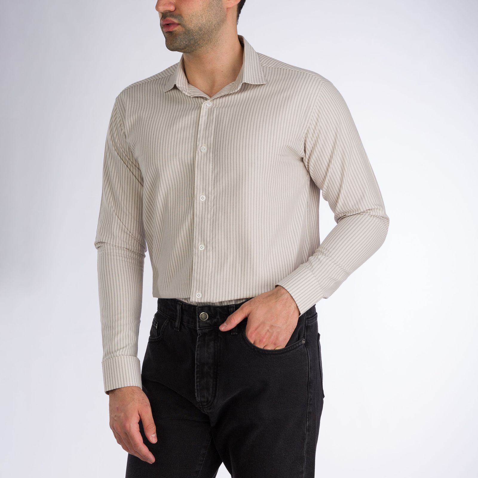 پیراهن آستین بلند مردانه باینت مدل 2261715-07 -  - 1