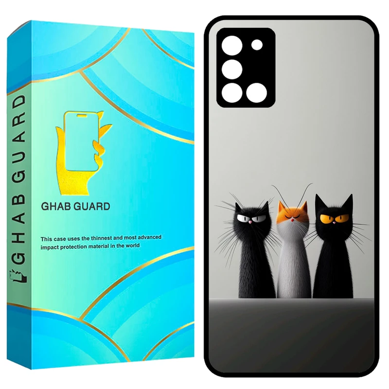  کاور قاب گارد طرح گربه مدل GCHPA31 مناسب برای گوشی موبایل سامسونگ Galaxy A31 