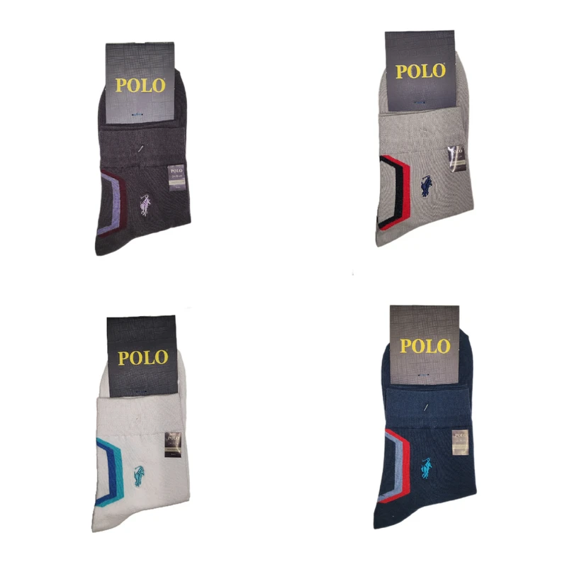 جوراب نیم ساق مردانه مدل ۱۰۱۲۱ بسته ۴ عددی