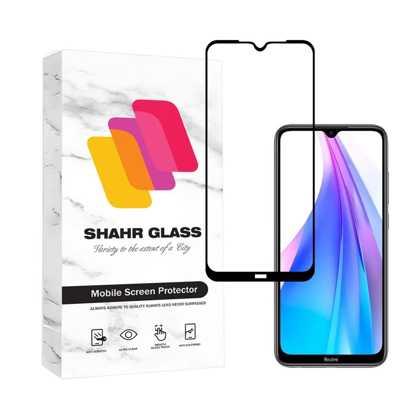محافظ صفحه نمایش شهر گلس مدل FULSLSH مناسب برای گوشی موبایل شیائومی Redmi Note 8T