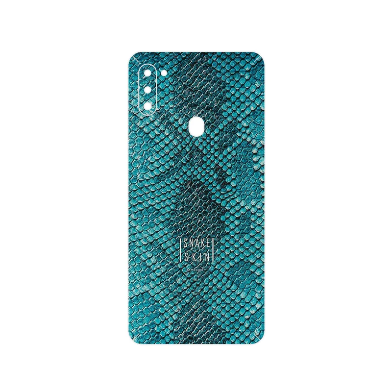 برچسب پوششی ماهوت مدل Blue Snake Skin مناسب برای گوشی موبایل سامسونگ Galaxy M11