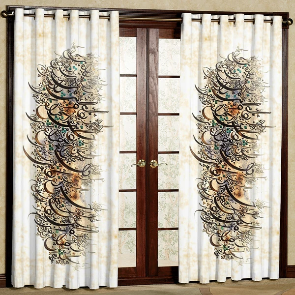 پرده مدل مخمل پانچی کد 7149 سایز 280x140 سانتی متر