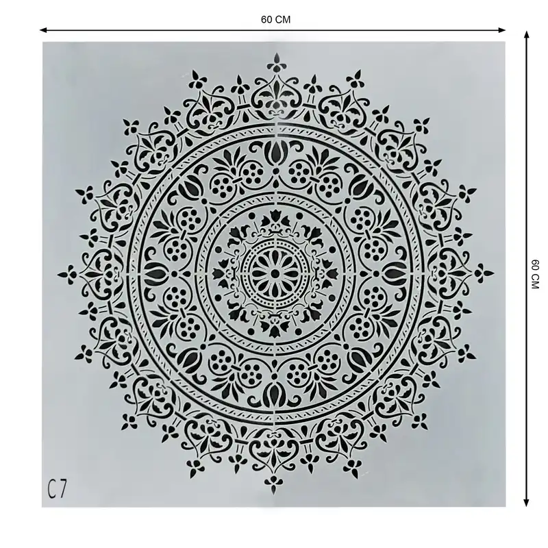 شابلون طرح ماندلا کد C7