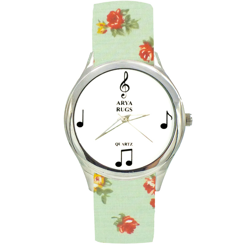 ساعت مچی عقربه ای زنانه مدل بند پارچه ای کد 2208 ساعت مچی عقربه ای زنانه مدل بند پارچه ای کد 2208