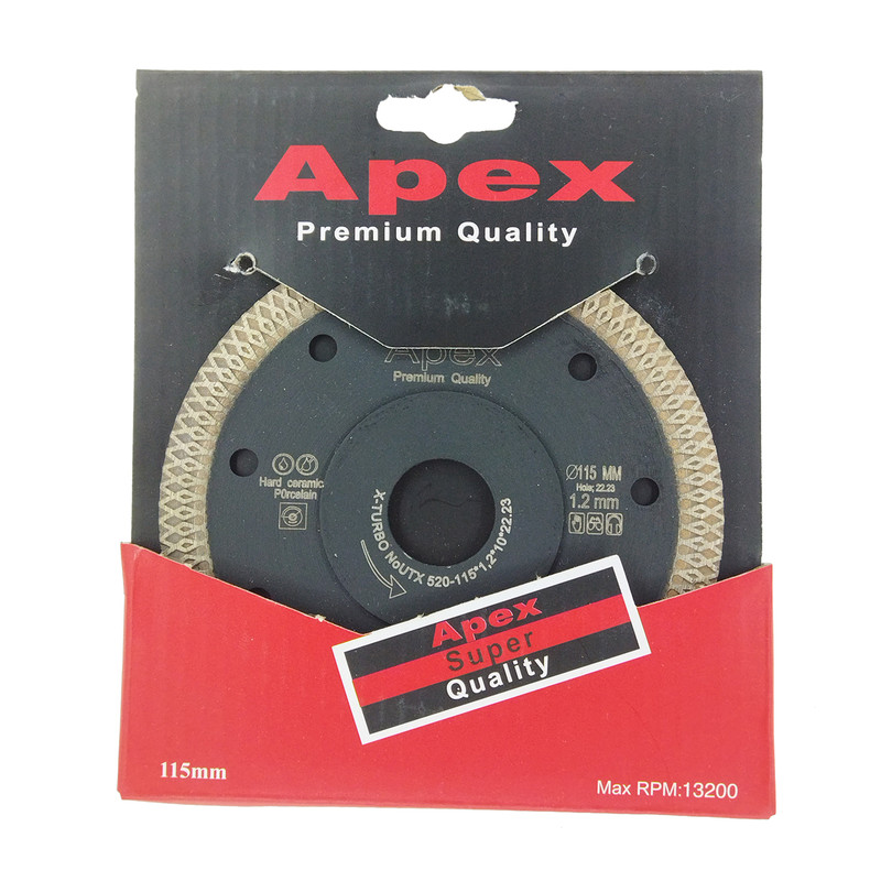 صفحه پرسلان بر اپکس مدل فلنچ دار 115mm صفحه پرسلان بر اپکس مدل فلنچ دار 115mm