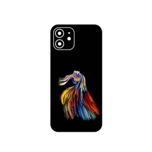 MAHOOT Rainbow Hair Digital Art Cover Sticker for Apple iPhone 12