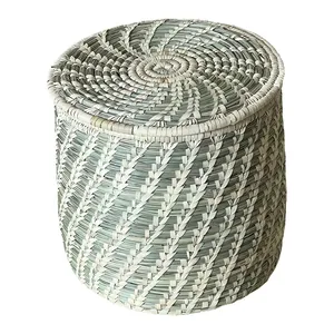 سبد کپو بافی مدل گندم زار طرح درب دار
