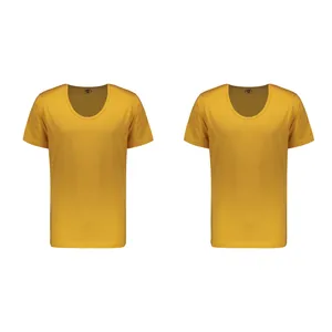 زیرپوش آستین دار مردانه برهان تن پوش مدل 02-16 رنگ خردلی بسته 2 عددی