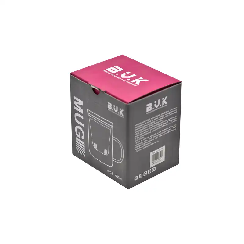 لیوان دمنوش بی.وی.کی مدل شفاف کد 314206