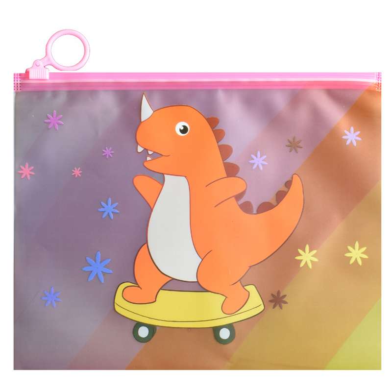 پوشه مدل زیپ دار طرح دایناسور کد 140202ESKATE