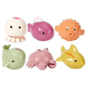 اسباب بازی حمام مدل حسی طرح حیوانات دریایی کد 151-628 مجموعه 6 عددی