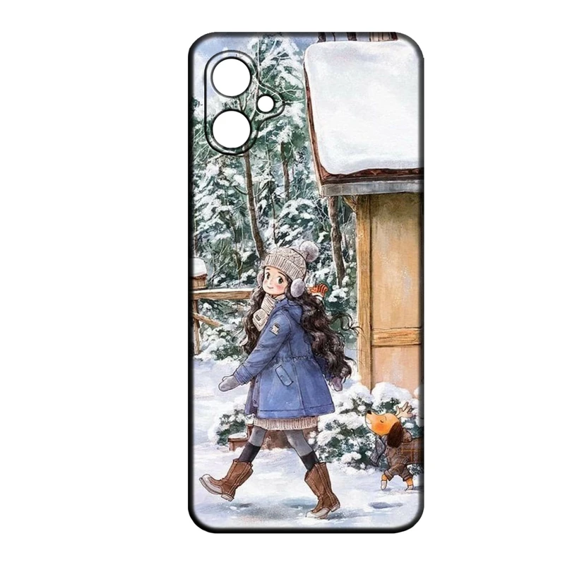 کاور طرح دخترانه کد 264 مناسب برای گوشی موبایل سامسونگ Galaxy A04