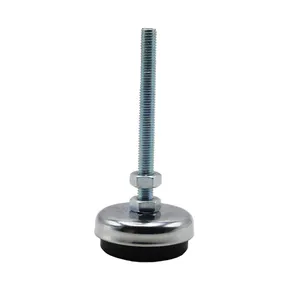  پایه ضربه گیر مدل کف لاستیکی کد YP-NIKEL CHROME-60MM/10MM