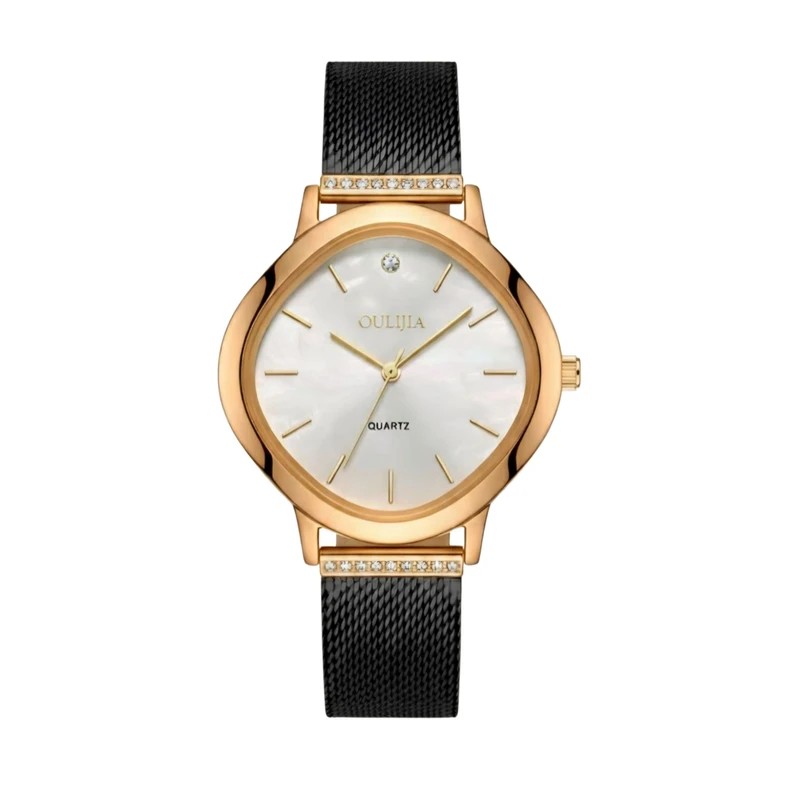 ساعت مچی عقربه‌ای کوارتز زنانه مدل بند حصیری کد nls-1064