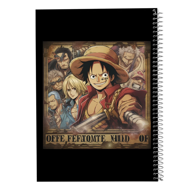 دفتر مشق 50 برگ مدوپد مدل وان پیس One Piece کد DF11608