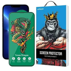 Epicoy Green Dragon ExplosionProof Glass Screen Protector For Apple iPhone 13 Pro Max