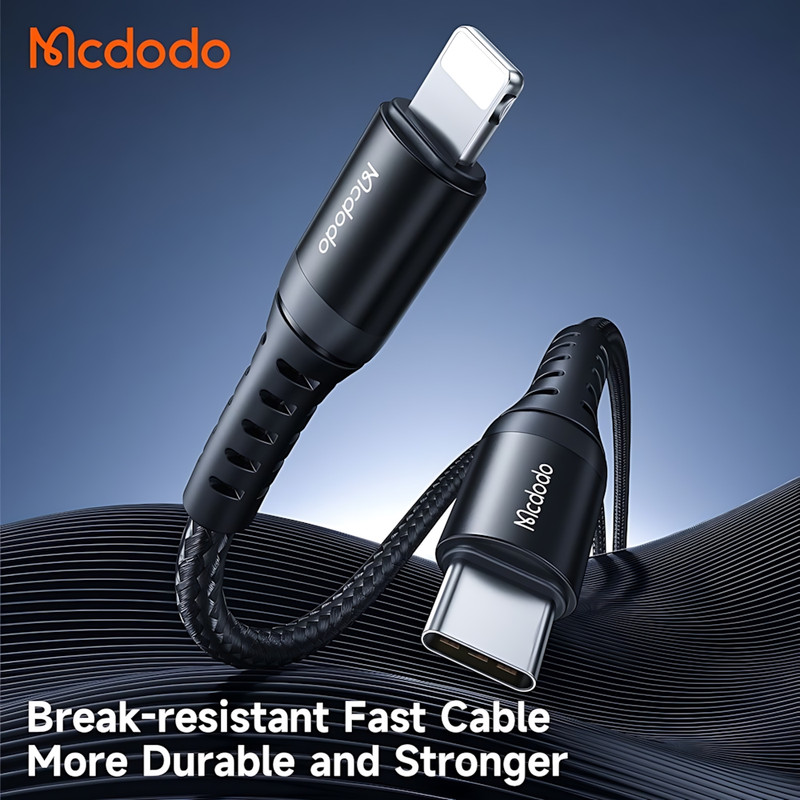 کابل تبدیل USB-C به لایتنینگ مک دودو مدل CA-563 طول 0.2 متر