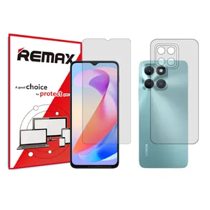 Remax clear screen protector HyGEL model suitable for Honor X6a mobile phone along with back protector